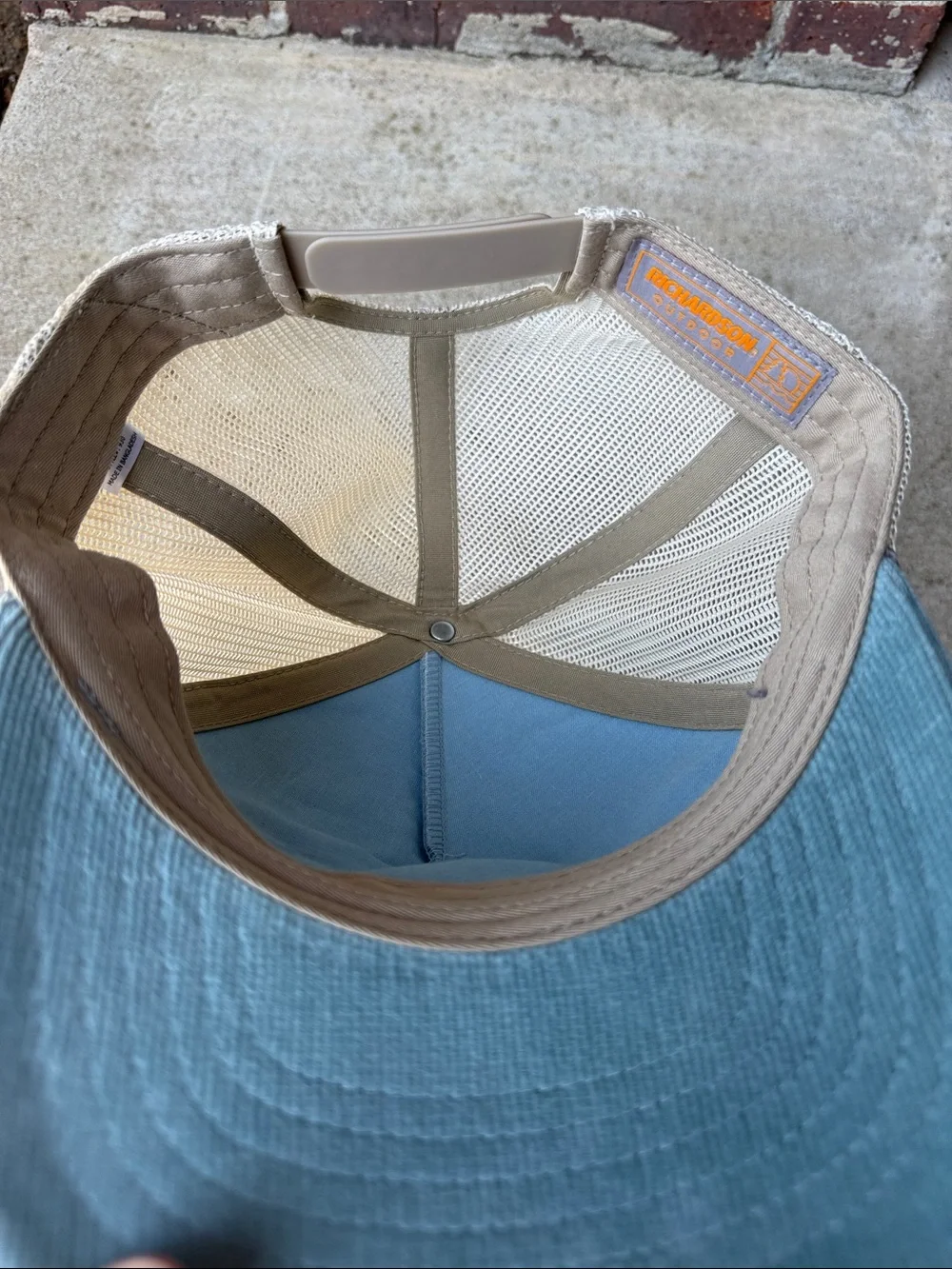 To The Ends Of The Earth Blue Corduroy Trucker Hat